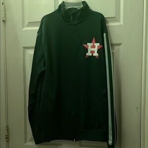 Navy Blue Astros Full-Zip Sweater